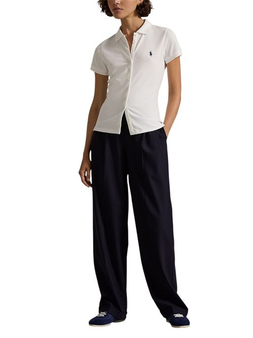 polo donna bianco mezza manica Ralph Lauren | 211939272002
